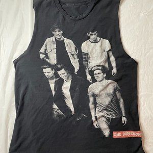 One Direction Harry Styles Tank Top Shirt Black Shirt Size Small